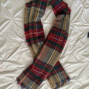 Tartan Plaid Christmas Scarf